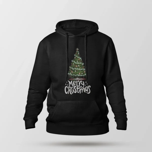 هودی کریسمس طرح درخت و نوشته Merry Christmas