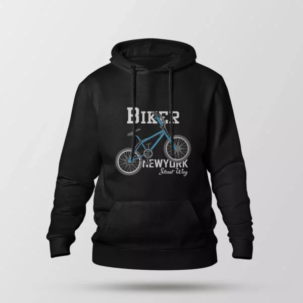 هودی دوچرخه طرح Biker New York Street Way