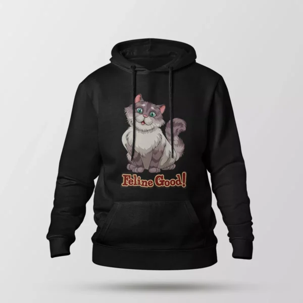 هودی گربه طرح Feline Good