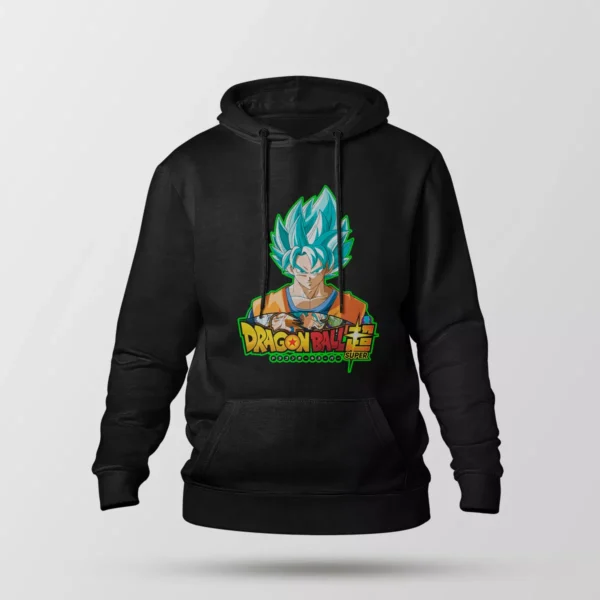 هودی انیمه دراگون بال طرح گوکو بلو (Goku Blue)