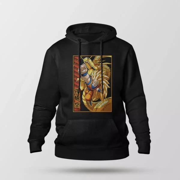 هودی انیمه دراگون بال طرح گوکو و شنرون (Goku & Shenron)