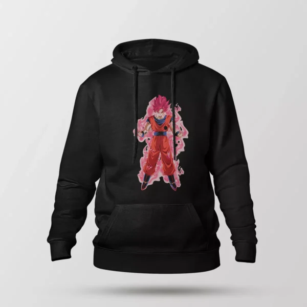 هودی انیمه دراگون بال طرح گوکو سوپر سایان رز (Rose Goku)