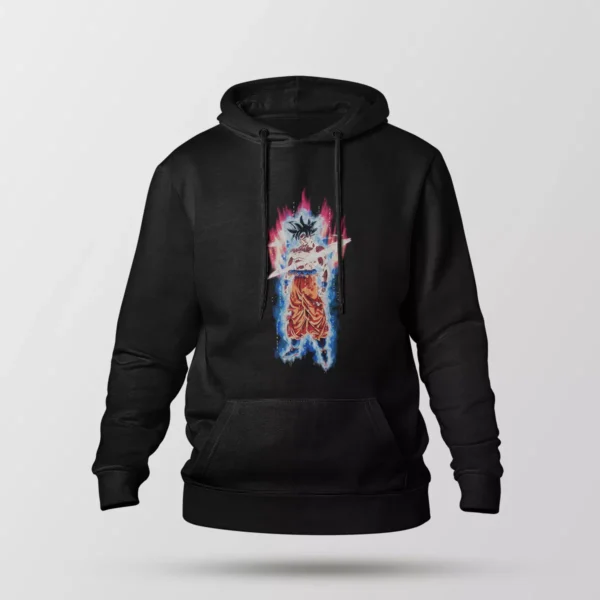 هودی انیمه دراگون بال طرح گوکو اولترا اینستینکت (Ultra Instinct Goku)