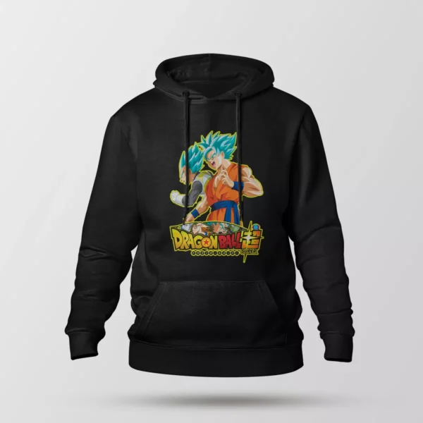 هودی انیمه دراگون بال طرح سوپر سایان بلو (Vegeta & Goku)