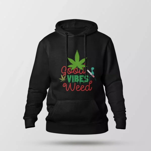 هودی نوشته Good Vibes Weed