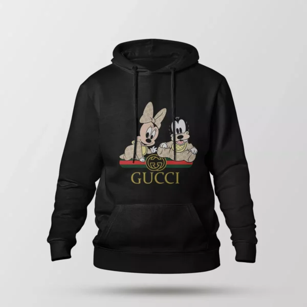 هودی دیزنی طرح مینی موس با خرس عروسکی گوچی (Disney, Gucci)