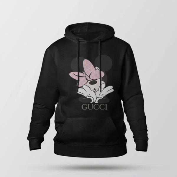 هودی دیزنی طرح مینی موس صورتی گوچی (Disney, Gucci)