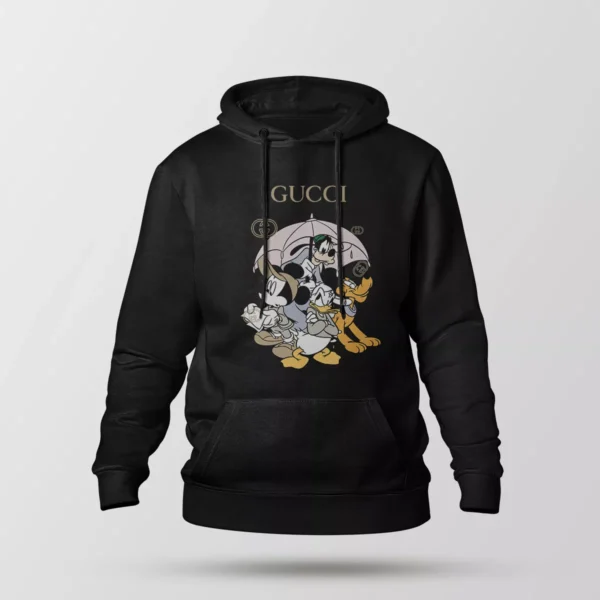 هودی دیزنی طرح خانواده میکی موس چتر گوچی (Disney, Gucci)