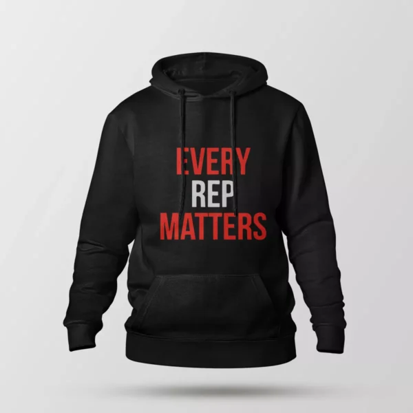 هودی انگیزشی طرح Every Rep Matters قرمز