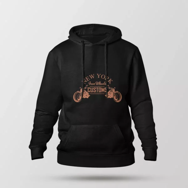 هودی موتورسیکلت طرح New York Iron Wheels