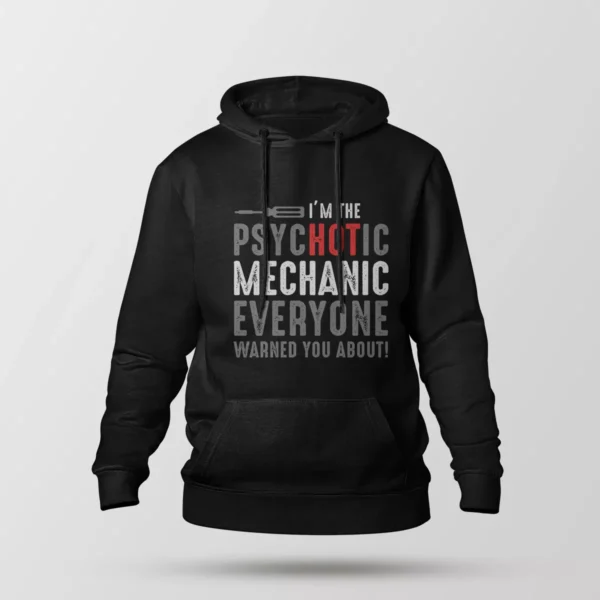 هودی تایپوگرافی طنز Psychotic Mechanic
