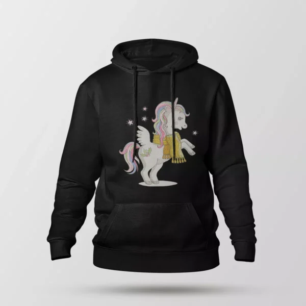 هودی کریسمس طرح اسب تک‌شاخ (Unicorn)