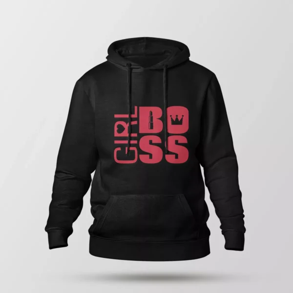 هودی دخترانه طرح Girl Boss