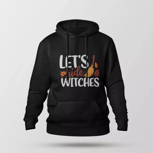 هودی هالووین طرح Let's Ride Witches