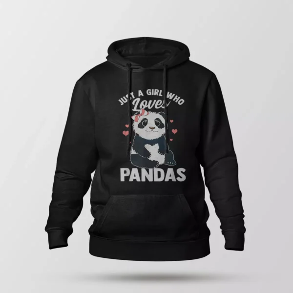 هودی پاندا طرح Just a Girl Who Loves Pandas