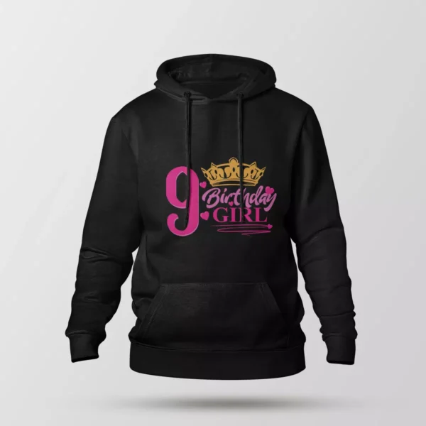 هودی تولد طرح 9 Birthday Girl