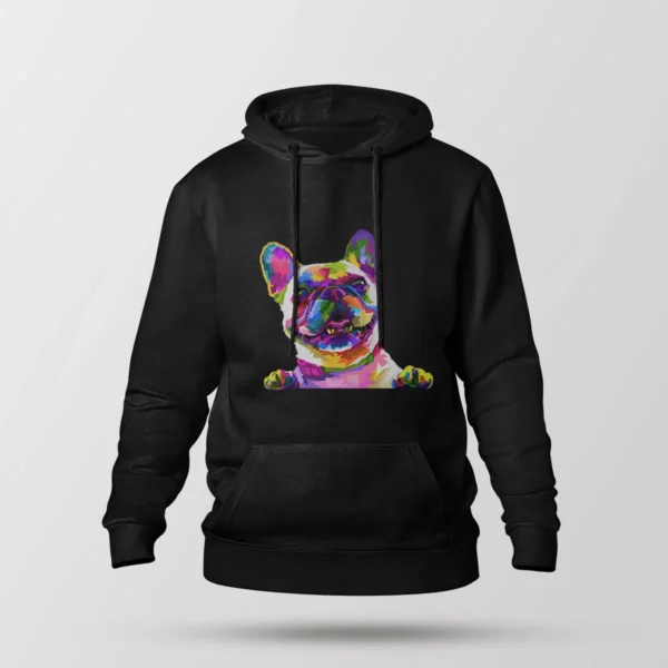هودی سگ طرح پاپ آرت رنگی (Colorful Dog)
