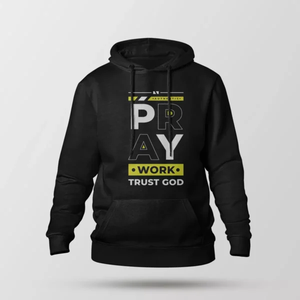 هودی مسیحی طرح Pray Work Trust God