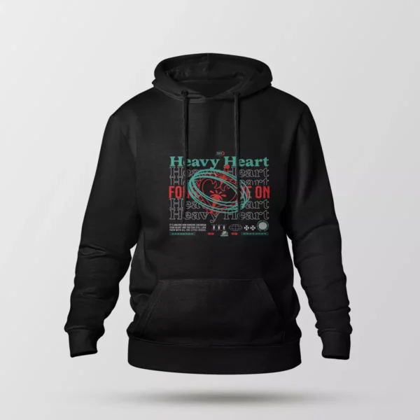 هودی تایپوگرافی طرح Heavy Heart