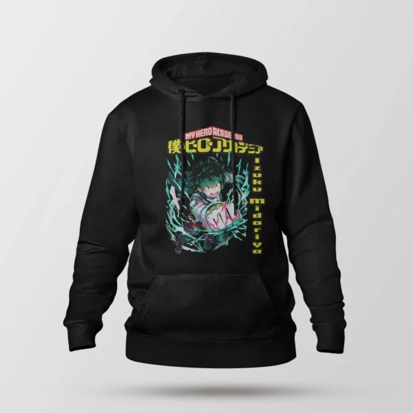 هودی انیمه مای هیرو آکادمیا طرح دکو (Deku - My Hero Academia)