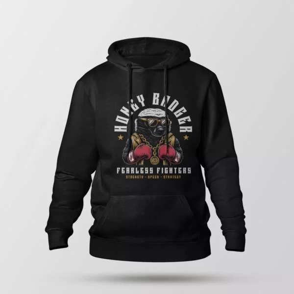 هودی راسو طرح Honey Badger Fearless Fighters