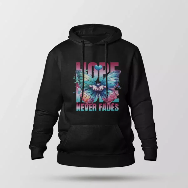 هودی پروانه طرح Hope Never Fades