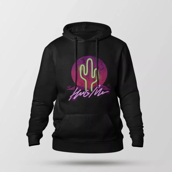 هودی کاکتوس نئونی طرح Hug Me