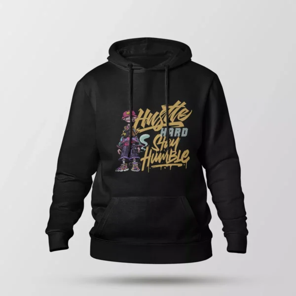 هودی طرح Hustle Hard Stay Humble