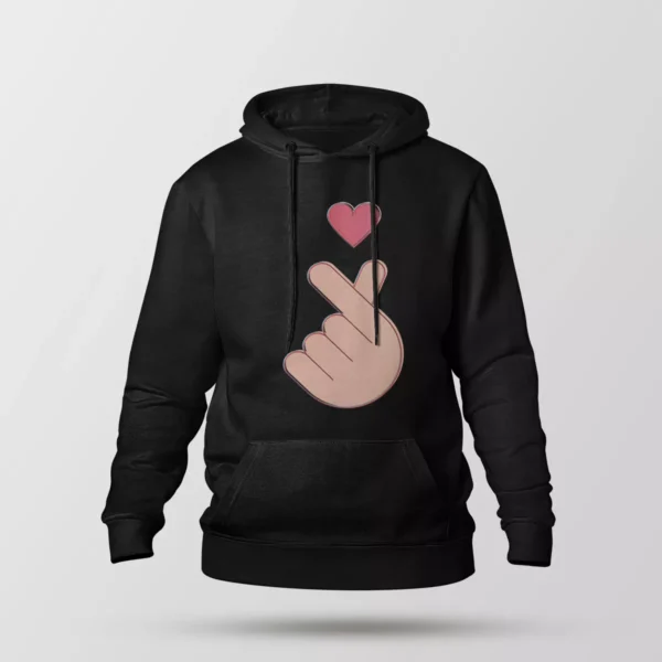 هودی طرح فینگر هارت (Finger Heart)