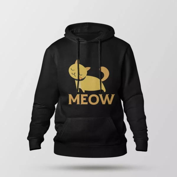 هودی گربه طرح Meow