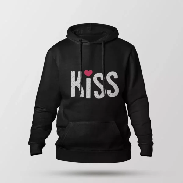 هودی طرح Kiss با قلب