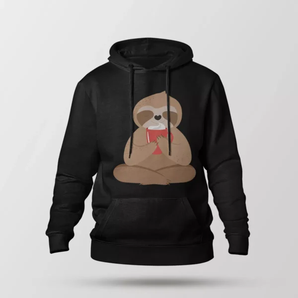 هودی تنبل طرح نوشیدن کاکائو (Sloth)