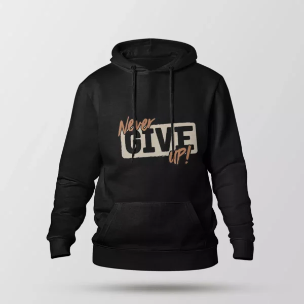 هودی تایپوگرافی Never Give Up