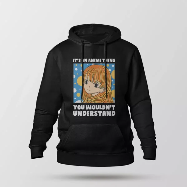 هودی دختر انیمه‌ای طرح Anime Thing