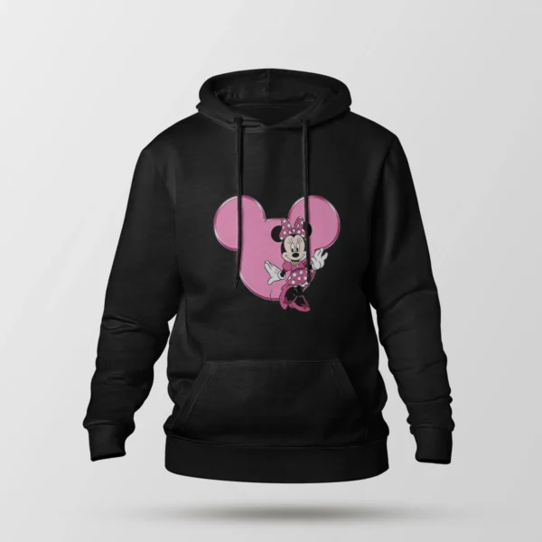هودی دیزنی طرح مینی ماوس صورتی (Minnie Mouse)