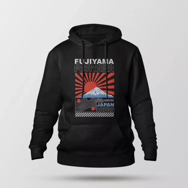 هودی ژاپنی طرح کوه فوجی یاما وینتیج (Fujiyama)