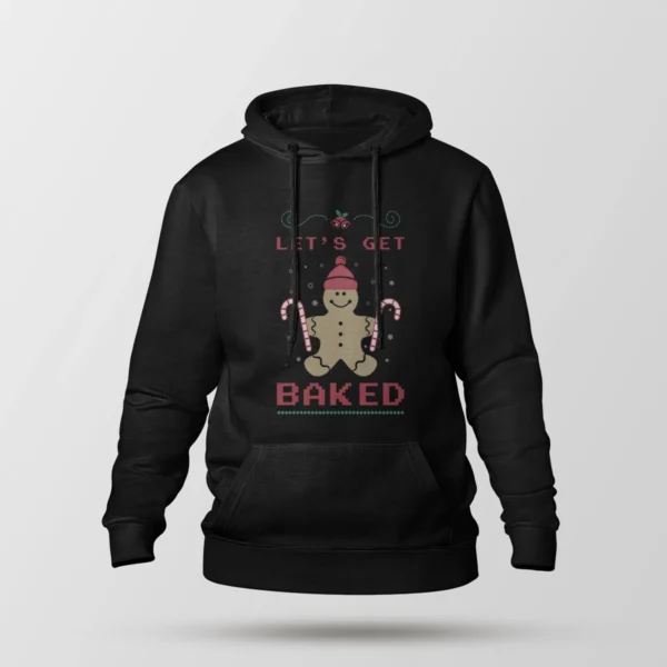 هودی کریسمس طرح Let's Get Baked
