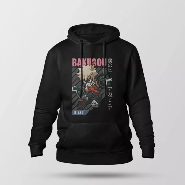 هودی انیمه مای هیرو آکادمیا طرح باکوگو اوتاکو (My Hero Academia Bakugo)
