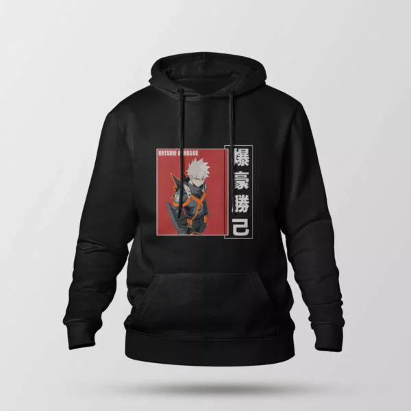 هودی انیمه مای هیرو آکادمیا طرح کاتسوکی باکوگو (My Hero Academia Katsuki Bakugo)