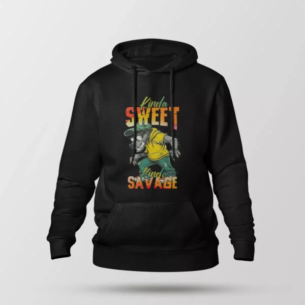 هودی سگ طرح Kinda Sweet Kinda Savage