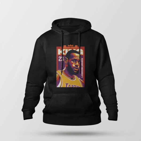 هودی بسکتبال طرح لبران جیمز پرتره (LeBron James)