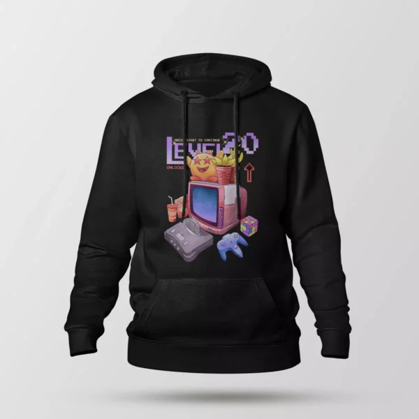 هودی گیمینگ طرح Level Up