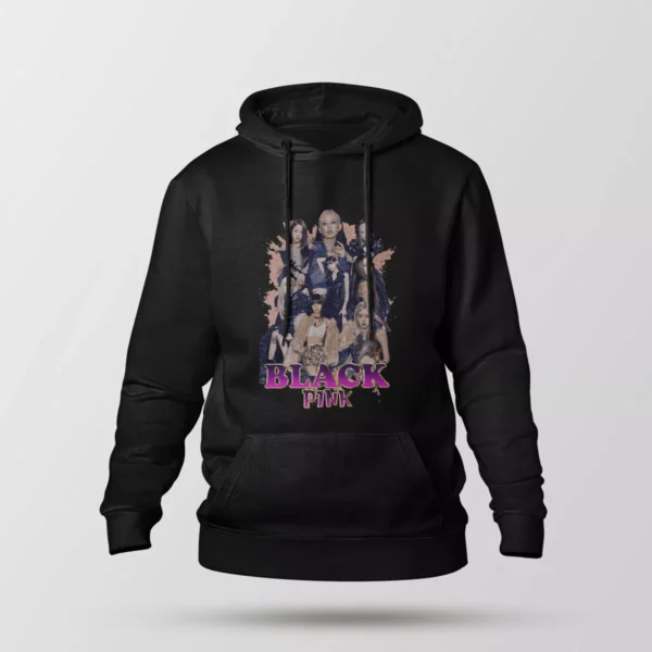 هودی بلک‌پینک طرح کلاژ گروهی عکس (Blackpink)