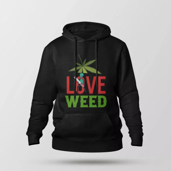 هودی فضایی طرح Love Weed