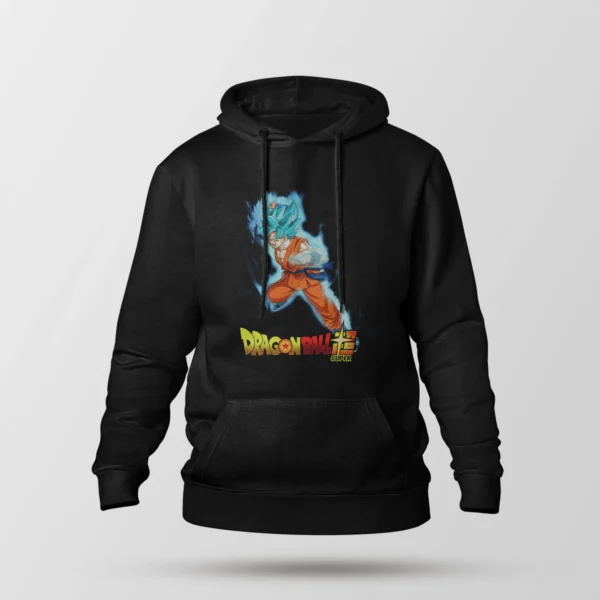 هودی انیمه دراگون بال طرح گوکو بلو (Goku Blue)