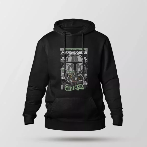 هودی ماندالورین طرح گروگو و کلاه‌خود (Mandalorian)