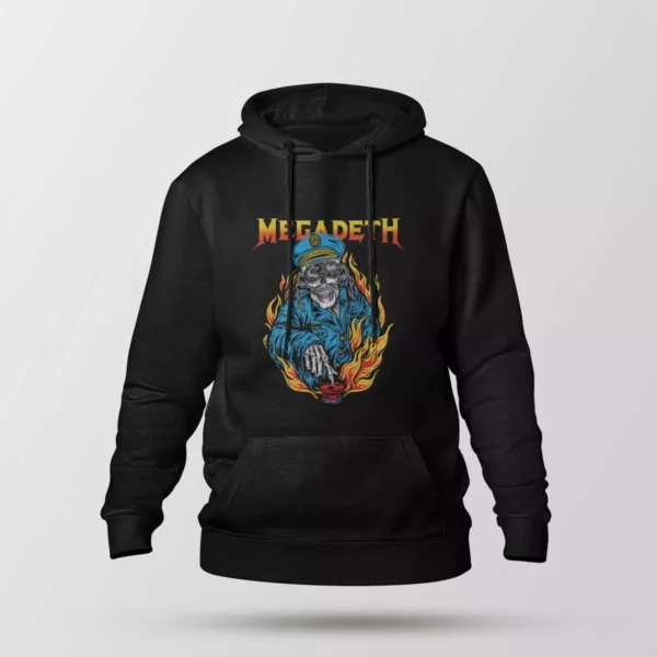 هودی مگادث طرح جمجمه کاپیتان (Megadeth)