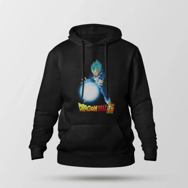 هودی انیمه دراگون بال طرح وجیتا بلو (Vegeta Blue)
