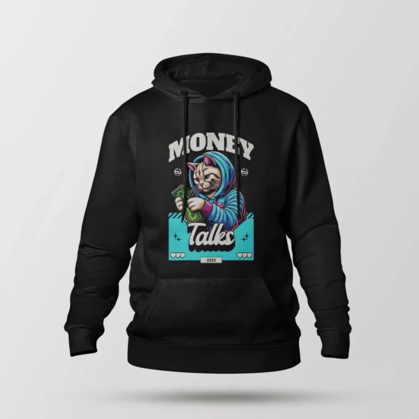 هودی گربه طرح Money Talks