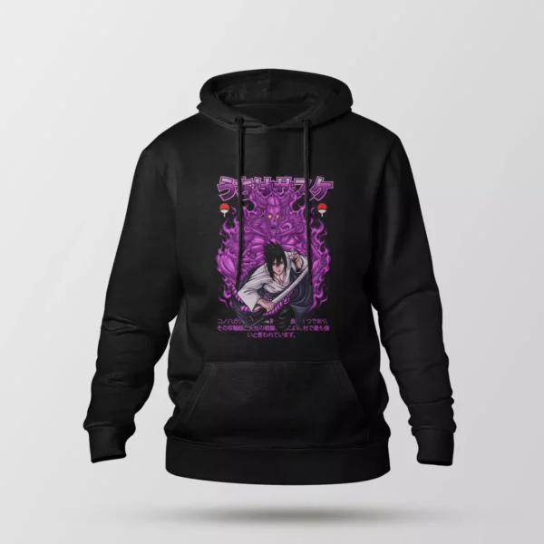 هودی انیمه ناروتو طرح ساسکه سوسانو (Sasuke)